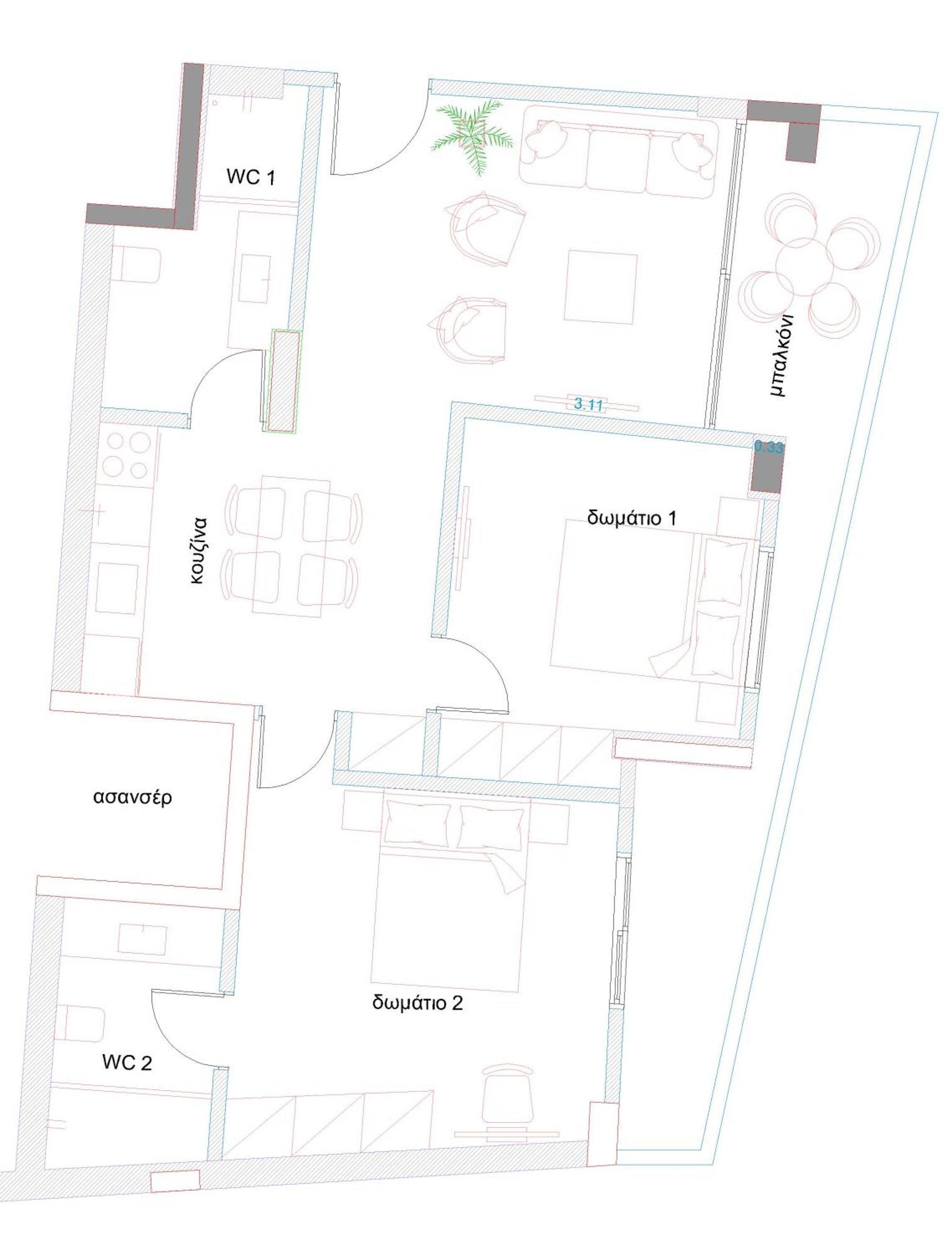 Pagani Urban - Premium Private Apartment Kalamata Exteriör bild
